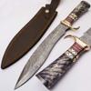 Custom Damascus Kukri Knife Hunting Knife Camping Knife With Burl Wood Handle (BN-906) view 1