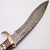 Custom Damascus Kukri Knife Hunting Knife Camping Knife With Burl Wood Handle (BN-906) view 4