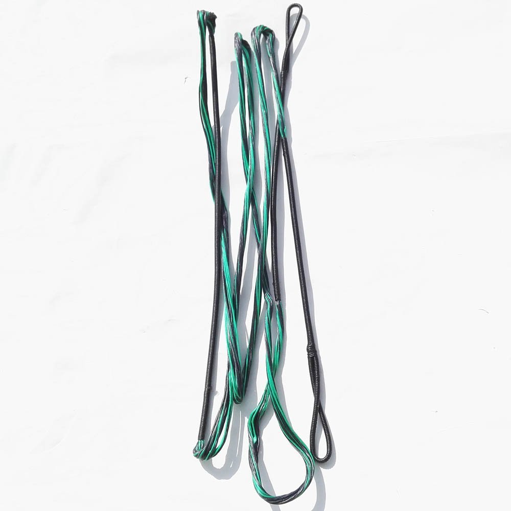 60"-70" Dacron Replacement Bowstring 16 Stand Bow String for Bow Up to 70 Lbs (Dark Green and Black, 68 inch)