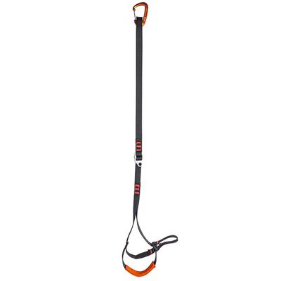 NewDoar Climbing Sling Foot Ascender Foot Sling,Adjustable Strap Foot Loop for Tree Arborist, Climbing Rock, Expedition, Caving, Rescue and Aerial Work(Black Red)