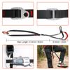 NewDoar Climbing Sling Foot Ascender Foot Sling,Adjustable Strap Foot Loop for Tree Arborist, Climbing Rock, Expedition, Caving, Rescue and Aerial Work(Black Red) view 2