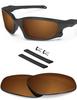 BLAZERBUCK Anti-salt Polarized Replacement Lenses & Sock Kit for Oakley Split Jacket OO9099 - Amber view 1