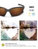 BLAZERBUCK Anti-salt Polarized Replacement Lenses & Sock Kit for Oakley Split Jacket OO9099 - Amber view 3