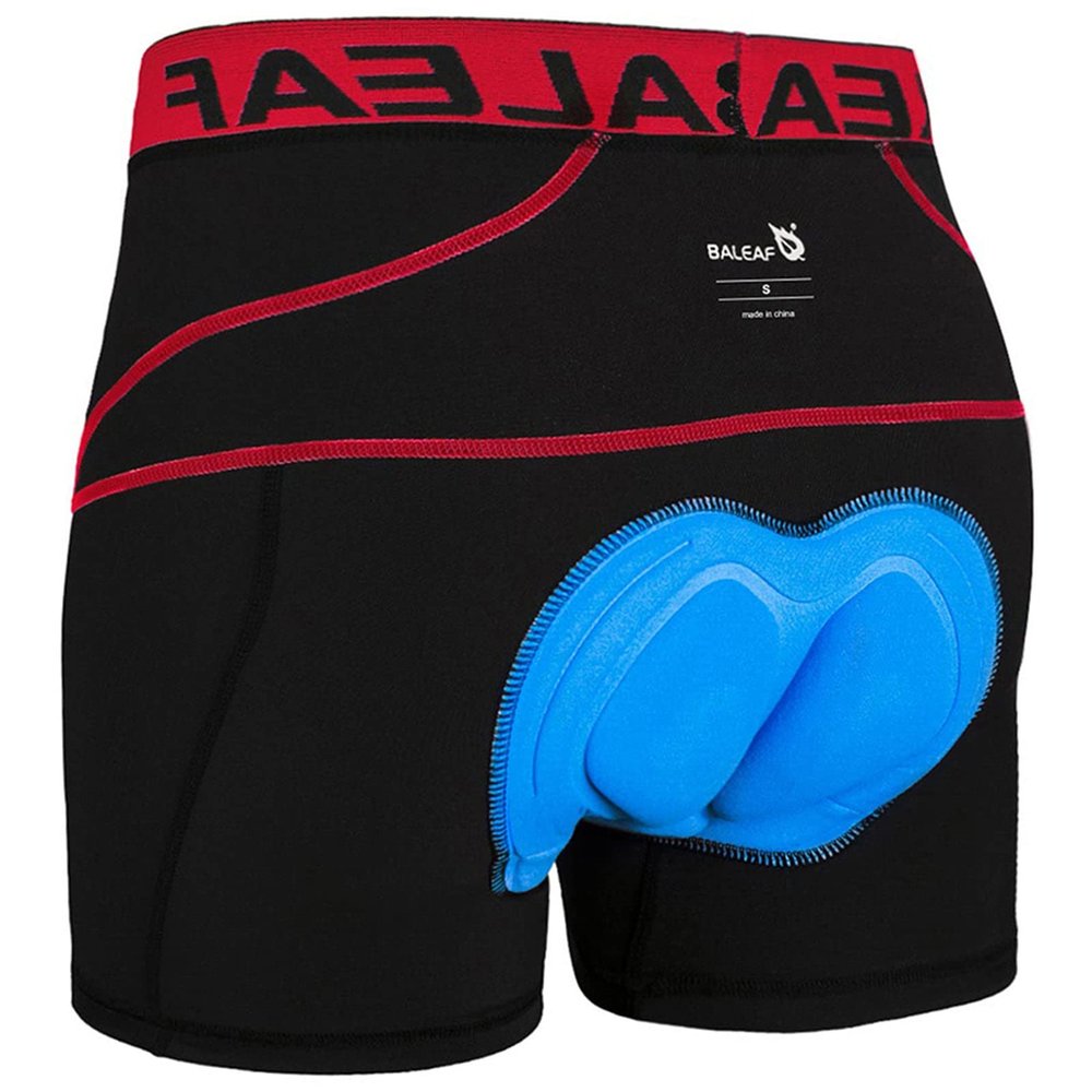 baleaf Men's 3D Padded Bike Shorts Cycling Underwear MTB Liner Road Biking Bicycle Clothes Red XL
