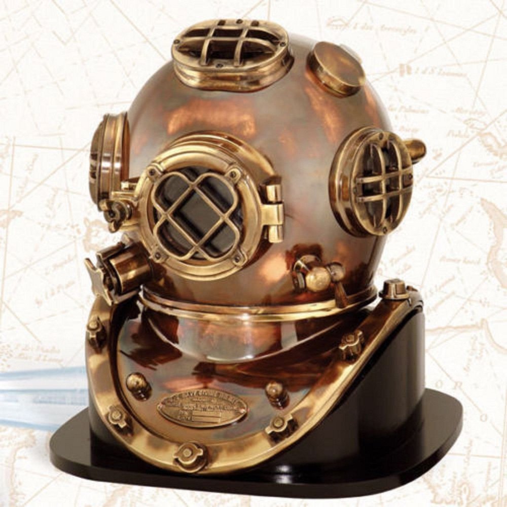 sadaf nautical store Antique Brass DEEP SEA DIVER DIVING Helmet Scuba Divers Helmet Commercial Diving