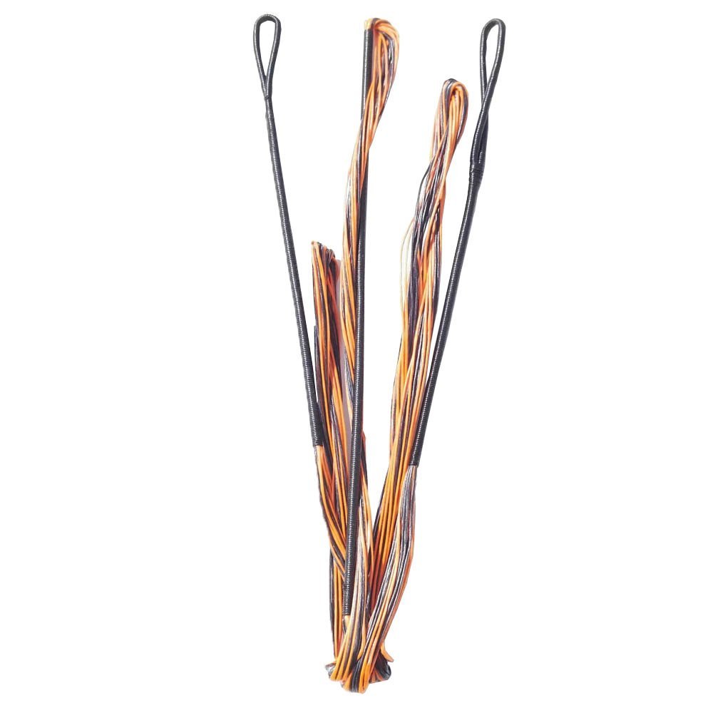 60"-70" Dacron Replacement Bowstring 16 Stand Bow String for Bow Up to 70 Lbs (Orange and Black, 70 inch)