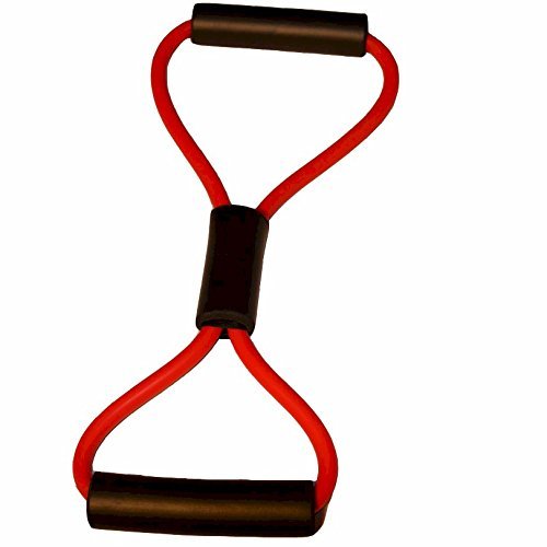 Asdf Workoutz Figure-8 Resistance Band Tube Exerciser (Blue 24 lbs)