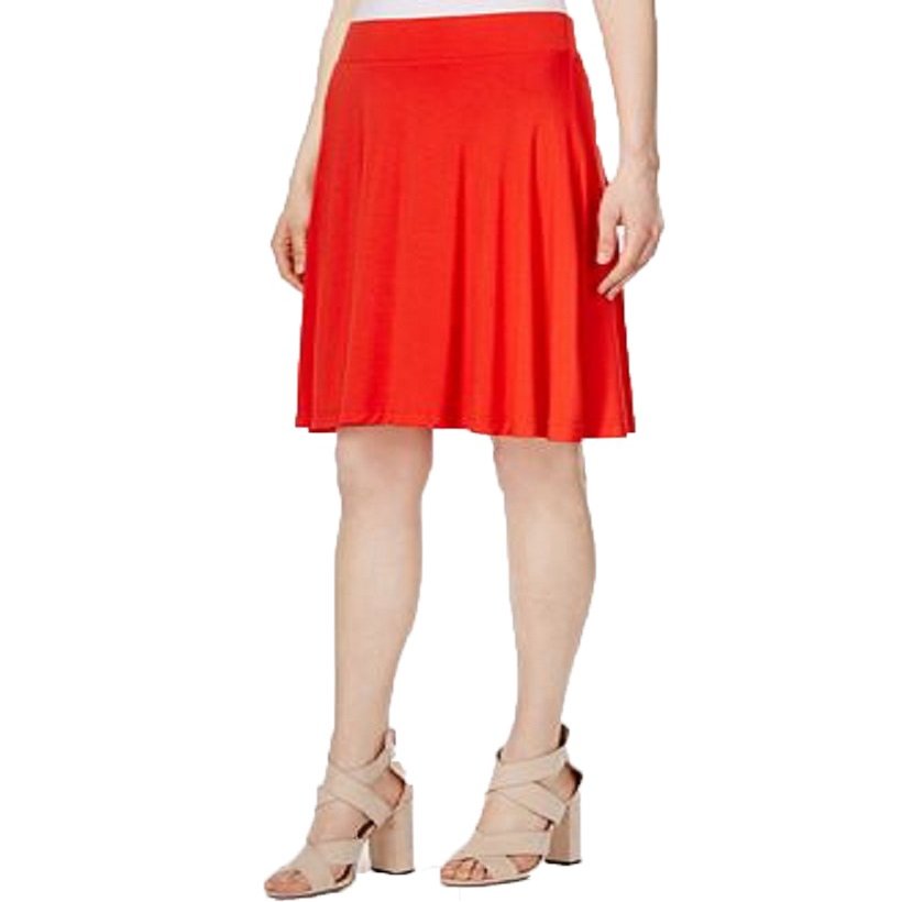 Maison Jules Womens Mini Casual A-Line Skirt Red XS
