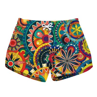 Honeystore Women's Casual Swim Trunks Quick Dry Print Boardshort Beach Shorts Lbp-6043 L