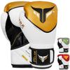 Mytra Fusion Boxing Gloves MMA, Muay Thai, Kickboxing, Boxing Gloves with Ventilated Palm for Men & Women (14-oz, Black/Gold) view 1
