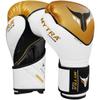Mytra Fusion Boxing Gloves MMA, Muay Thai, Kickboxing, Boxing Gloves with Ventilated Palm for Men & Women (14-oz, Black/Gold) view 4