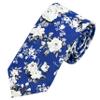 Geek-M Men's Tie Floral Fashion Neck Ties Causal Formal Occasion Wedding Business (Navy Blue H2) view 1