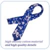 Geek-M Men's Tie Floral Fashion Neck Ties Causal Formal Occasion Wedding Business (Navy Blue H2) view 2