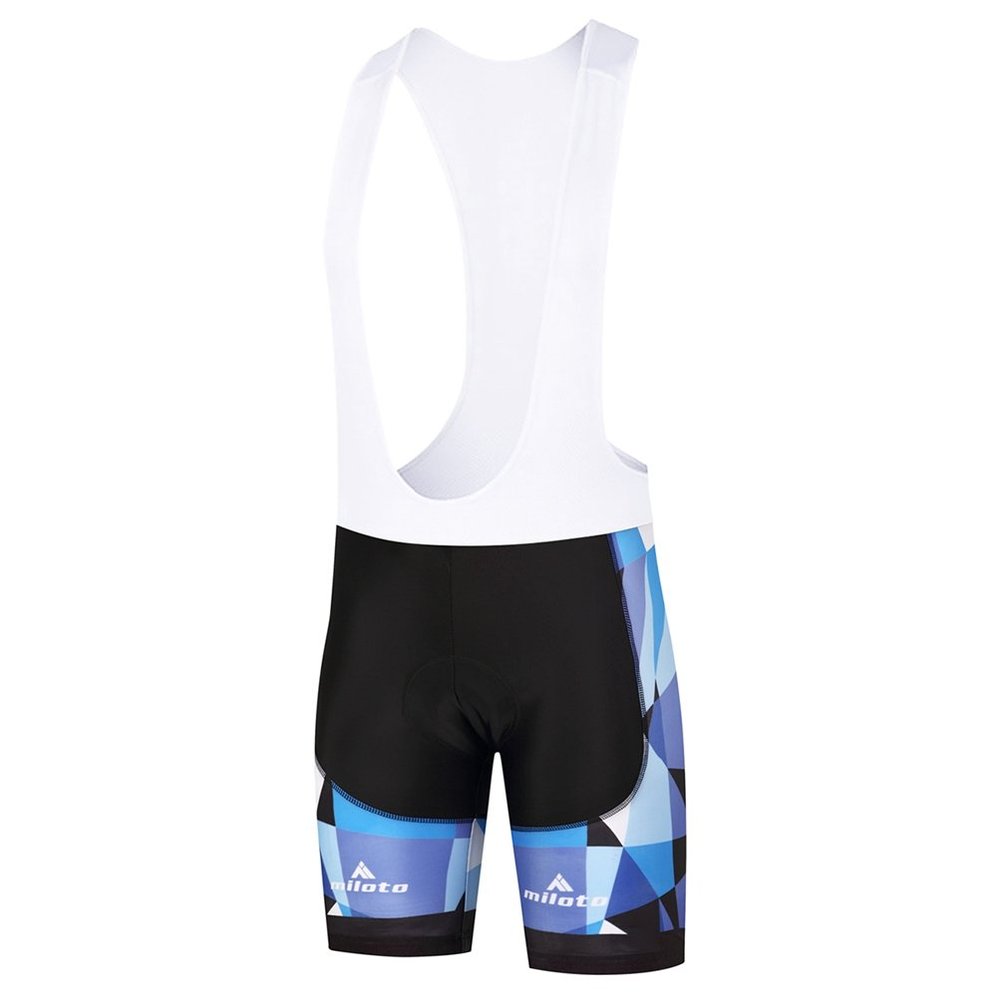 Uriah Men's Bicycle Bib Shorts White Gel Padded Tights Blue Space Size XXL(CN)