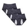 YOYI FASHION Women Menstrual Period Briefs Jacquard Easy Clean Panties US Size 3XL/10, Black-3 Packs view 1