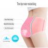 YOYI FASHION Women Menstrual Period Briefs Jacquard Easy Clean Panties US Size 3XL/10, Black-3 Packs view 3