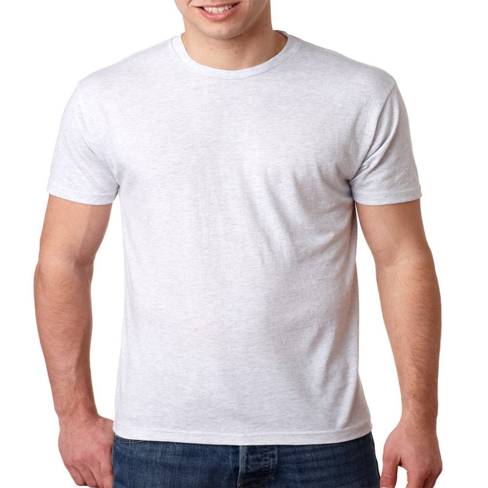Next Level 6010 Tri-Blend Tee - Heather White + Envy (2 Pack), X-Large