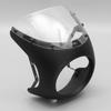 CoCocina 7Inch Motorcycle Headlight Handlebar Fairing Retro Cafe Racer Style Universal - Matte Black view 2