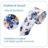 Geek-M Men's Tie Floral Fashion Neck Ties Causal Formal Occasion Wedding Business (White H1) view 4