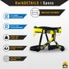 KwikSafety - Charlotte, NC - MANDRILL [1 PACK] Half Body Climbing Harness | FREE Tool Lanyard | Lightweight & Padded Adjustable Waist Belt view 3