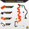 KwikSafety - Charlotte, NC - MANDRILL [1 PACK] Half Body Climbing Harness | FREE Tool Lanyard | Lightweight & Padded Adjustable Waist Belt view 4