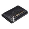 AINIMOER Small Leather Wallet for Women, Slim Compact Credit Card Holder RFID Blocking Wallets Organizer with Coin Pocket, Lichee Black view 1