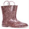 Western Chief Girl's Glitter Waterproof Rain Boot, Rose Gold, 11 Little Kid view 1