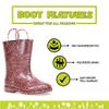 Western Chief Girl's Glitter Waterproof Rain Boot, Rose Gold, 11 Little Kid view 3