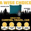 Wise Owl Outfitters Camping Pillow  Memory Foam Travel Pillow for Airplane Sleeping, Hiking, Backpacking & Outdoor Use - Small & Portable for Adults, Car, Camp & Tent view 2