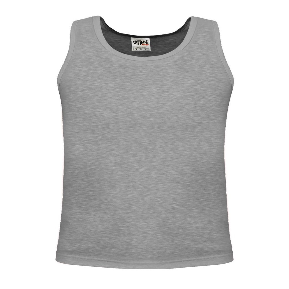 Men's Basic Sleeveless Tank Top Cotton Solid Muscle Workout Athletic T-Shirt Undershirt Activewear TT05 Heather Grey 2X