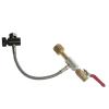 Lucky Sports Paintball 10"/24"/36" High Pressure Hose CGA320 CO2 Tank Fill Refill Station (SGL Valve,10" Stainless Steel Braided Hose W/Gauge) view 1