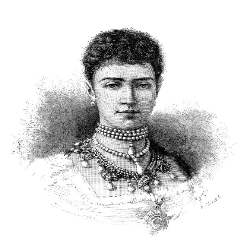 Maria Feodorovna N(1847-1928) NE Marie Sophie Frederikke Dagmar Princess Dagmar Of Denmark And Empress Consort Of Russia Engraving English C1883 Poster Print by (18 x 24)