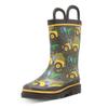 Western Chief Boys Waterproof Printed Rain Boot with Easy Pull on Handles - Tractor Tough, 3 M US Little Kid view 1