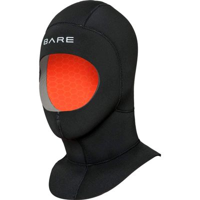 BARE 7MM Ultrawarmth Wet Hood | Designed to be Worn with BARE Wetsuit | Made with Unique Omnired Inner Fabric and Elastek Full-Stretch Outer Fabric | Great for Scuba Diving | Comfortable | M