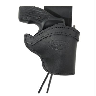 Barsony Black Leather Belt Loop Western Style Hip Holster for COLT Detective SPL Left