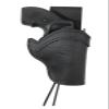 Barsony Black Leather Belt Loop Western Style Hip Holster for COLT Detective SPL Left view 1