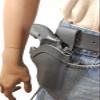 Barsony Black Leather Belt Loop Western Style Hip Holster for COLT Detective SPL Left view 4