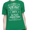 50th Birthday Gift Shirt for Men - Vintage 1976 Top Notch Perfection - Kelly-4X view 3