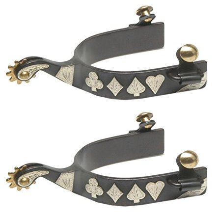 Jacks 11104 Black Steel Spurs