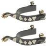 Jacks 11104 Black Steel Spurs view 1