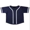 Hat and Beyond Kids Baseball Jersey Button Down T Shirts Hipster Plain Hip Hop Uniforms (08T, 5pu01_Nav.WHI) view 1