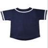 Hat and Beyond Kids Baseball Jersey Button Down T Shirts Hipster Plain Hip Hop Uniforms (08T, 5pu01_Nav.WHI) view 2