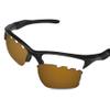 Glintbay 100% Precise-Fit Replacement Sunglass Lenses for Oakley Half Jacket 2.0 XL Vented OO9154 - Polarized Bronze Gold Mirror view 3