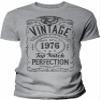 50th Birthday Gift Shirt for Men - Vintage 1976 Top Notch Perfection - Sport Grey-2X