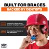 Double Braces Strapless Mouth Guard, Fangs, Adult view 2