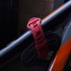 All Mountain Style MTB Tube Strap  Lightweight, No-Velcro Bike Frame Strap for CO2, Tire Levers & Tube  Universal Fit, Weather-Resistant TPE Material - Red Color view 4