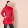 Amazon Essentials Women's Lightweight Water-Resistant Packable Hooded Puffer Coat (Available in Plus Size), Bright Poppy Red, Large view 2