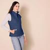 Amazon Essentials Women's Lightweight Water-Resistant Packable Puffer Vest, Navy, X-Small view 2