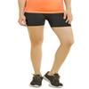 MOPAS Women's Ribbed Waistband Thigh Length Spandex Shorts (Pack of 2) (CHAR) view 3
