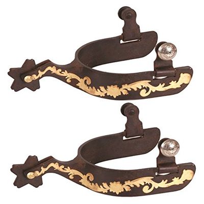 Jacks 11062 Brown Steel Spurs